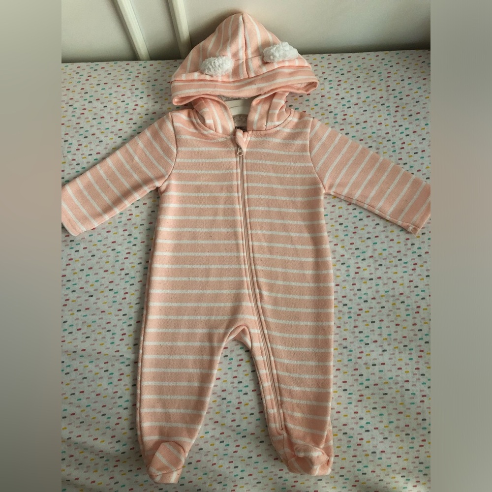 Miniwear Soft Pink and Cream Baby Outfit